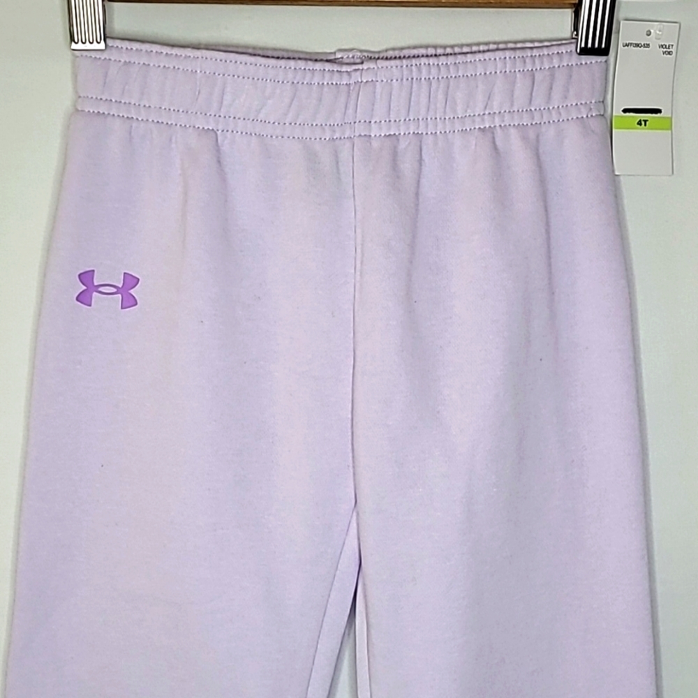 💰NWT! UNDER ARMOUR ▪︎ GIRL'S LAVENDAR JOGGERS ▪︎ SIZE 4T